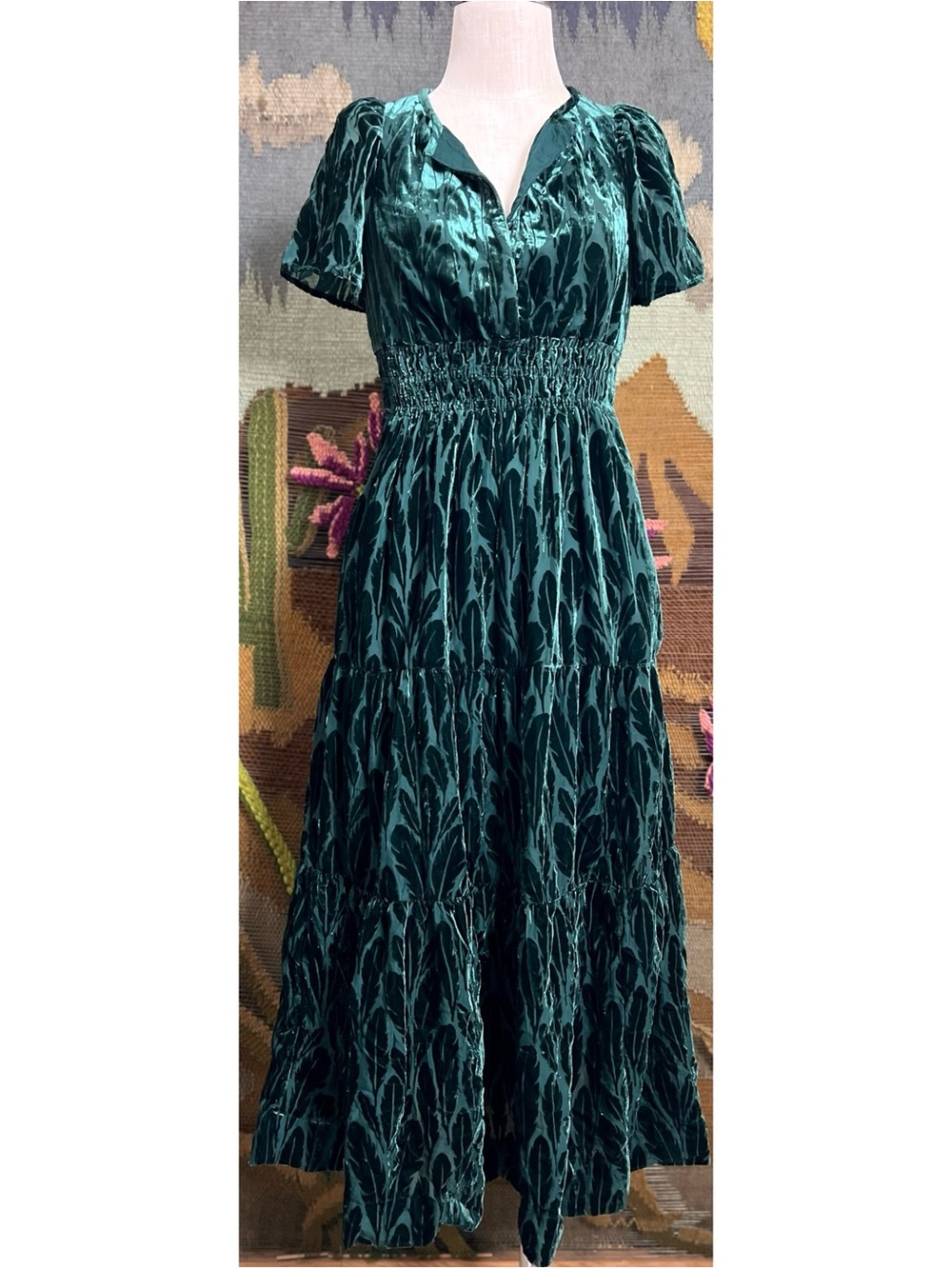 Anthropologie Somerset Velvet Maxi Dress XS